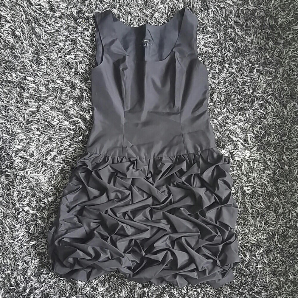 Express Black Poof Womens Dress